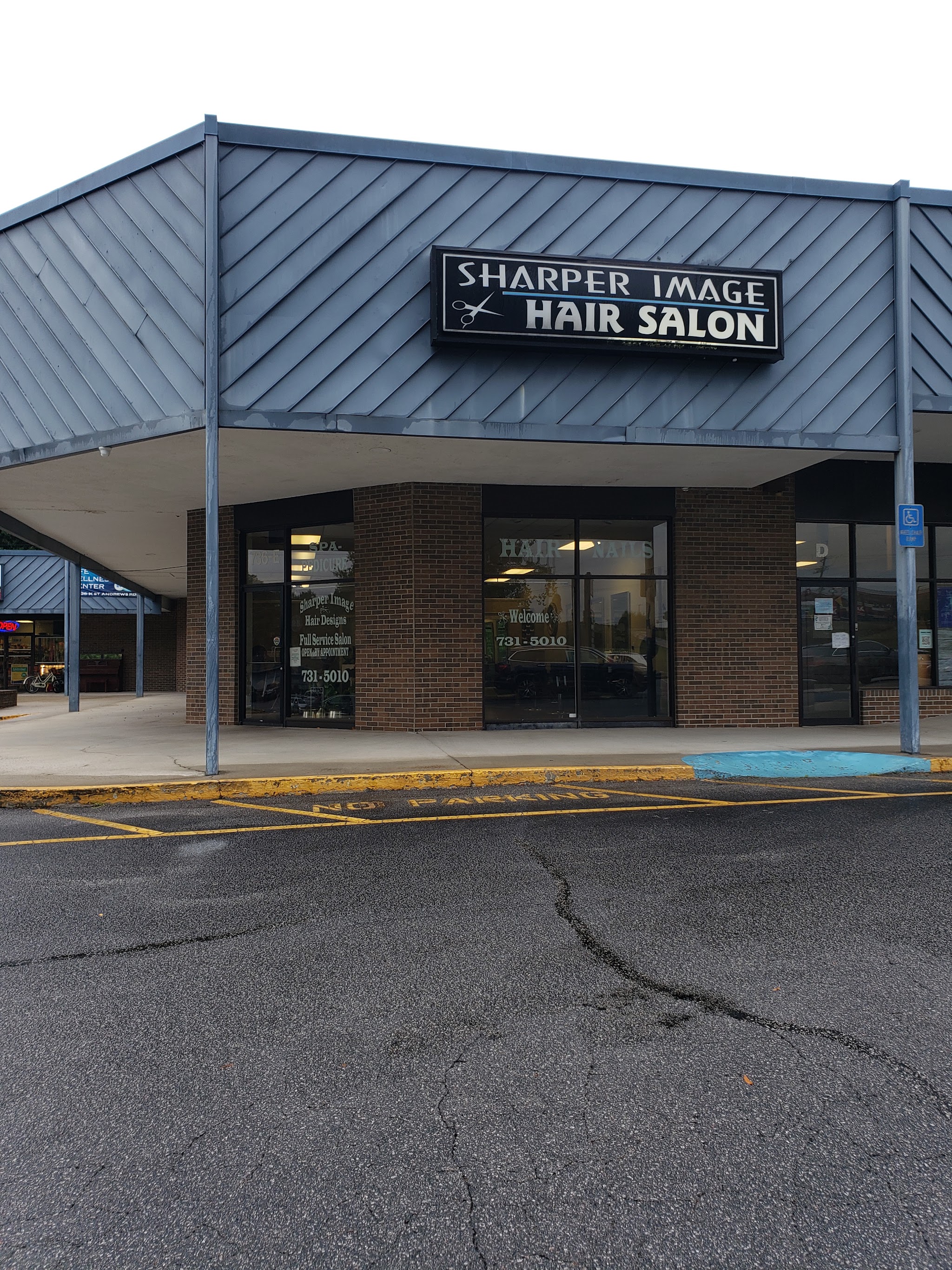 The Sharper Image Hair Salon storefront on St Andrews Rd